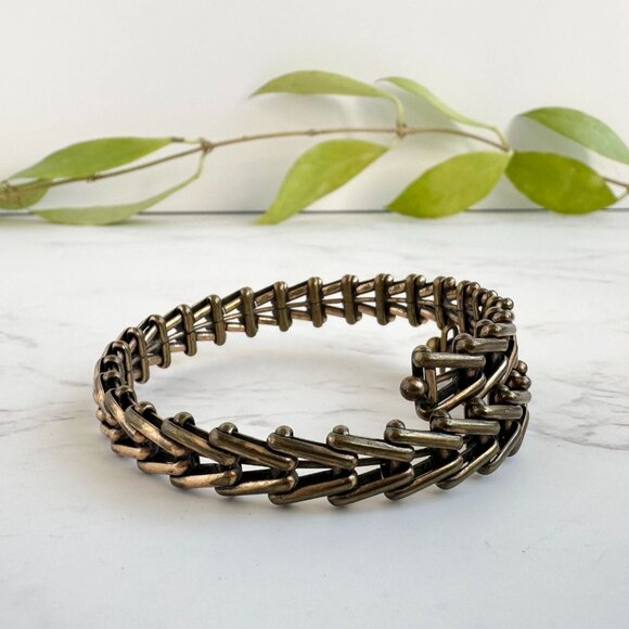 Alex & Ani Gypsy Wrap Bracelet Copper & Brass 1/4" Wide Adjustable Women's Boho - Picture 4 of 9